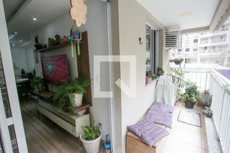 Varanda da Sala de apartamento à venda com 3 quartos, 83m² em Taquara, Rio de Janeiro