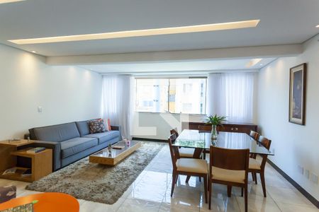 sala de apartamento à venda com 4 quartos, 246m² em Buritis, Belo Horizonte