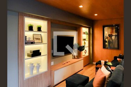 Área comum - Sala de Cinema de kitnet/studio para alugar com 1 quarto, 25m² em Vila Olímpia, São Paulo