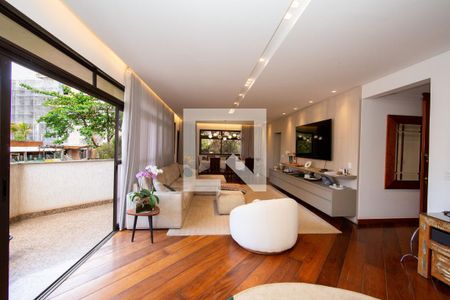 SALA de apartamento à venda com 4 quartos, 275m² em Serra, Belo Horizonte