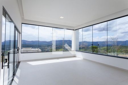 sala de casa de condomínio à venda com 4 quartos, 305m² em Casa Branca, Brumadinho