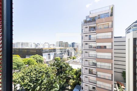 Varanda de kitnet/studio para alugar com 1 quarto, 22m² em Indianópolis, São Paulo
