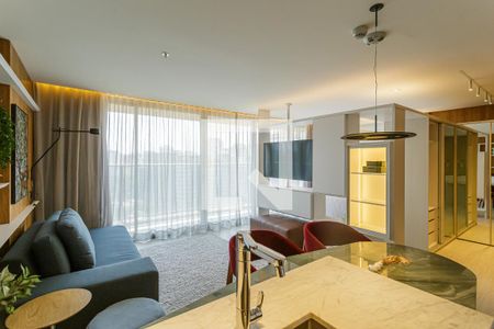 Sala de apartamento para alugar com 1 quarto, 53m² em Vila Olímpia, São Paulo