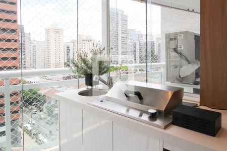 Varanda da Sala de apartamento à venda com 3 quartos, 90m² em Vila Olímpia, São Paulo