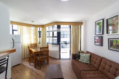 Sala de apartamento para alugar com 1 quarto, 50m² em Campo Belo, São Paulo