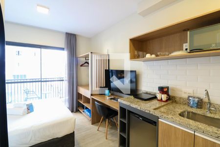 Studio de kitnet/studio para alugar com 1 quarto, 22m² em Jardim das Acacias, São Paulo