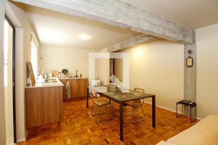 Sala e Cozinha de apartamento à venda com 1 quarto, 77m² em Pinheiros, São Paulo