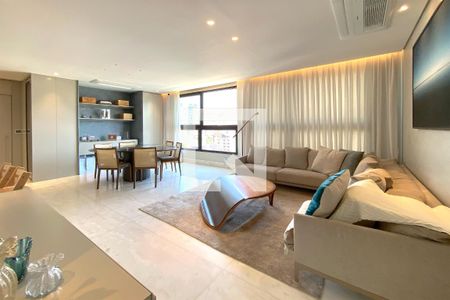 Sala de apartamento à venda com 4 quartos, 150m² em Sion, Belo Horizonte