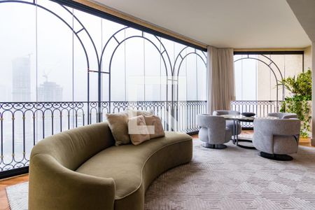 Varanda da Sala de apartamento à venda com 4 quartos, 347m² em Jardim Fonte do Morumbi, São Paulo