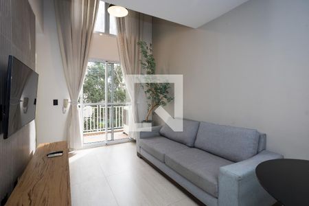 sala  de kitnet/studio para alugar com 1 quarto, 48m² em Vila Andrade, São Paulo