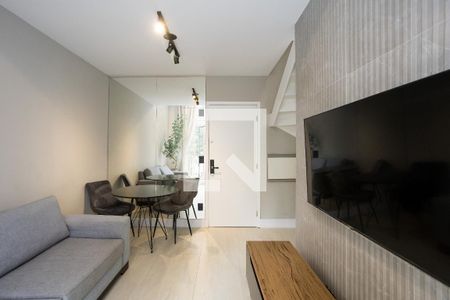 sala  de kitnet/studio para alugar com 1 quarto, 48m² em Vila Andrade, São Paulo