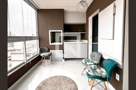 Varanda gourmet de apartamento à venda com 2 quartos, 77m² em Vila Marlene, São Bernardo do Campo