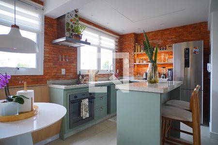 Cozinha de apartamento à venda com 2 quartos, 132m² em Cristal, Porto Alegre