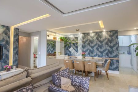 Sala  de apartamento à venda com 3 quartos, 105m² em Centro, Diadema