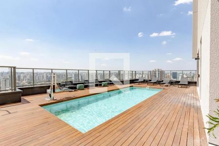 Área comum - Piscina de kitnet/studio para alugar com 1 quarto, 30m² em Cidade Monções, São Paulo