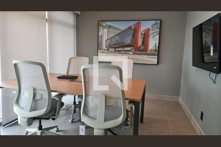 Área comum - Sala de Reunião de kitnet/studio para alugar com 1 quarto, 30m² em Cidade Monções, São Paulo