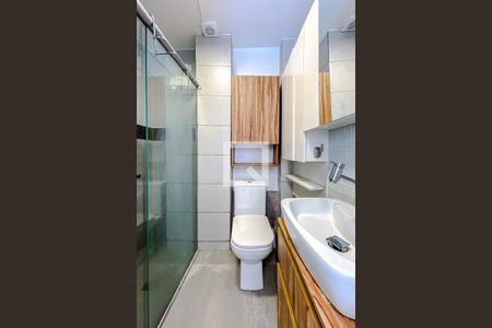 Banheiro da Suíte de kitnet/studio para alugar com 1 quarto, 32m² em Vila Mariana, São Paulo