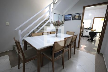 Sala de Jantar de casa à venda com 3 quartos, 147m² em Vila Guiomar, Santo André