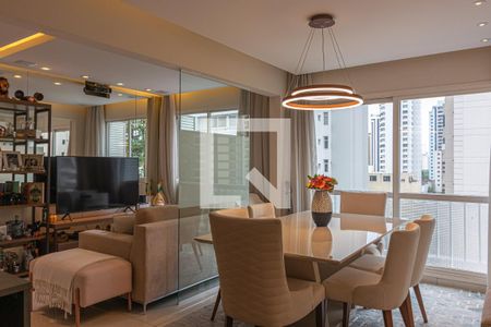 Sala de Jantar de apartamento à venda com 1 quarto, 58m² em Indianópolis, São Paulo