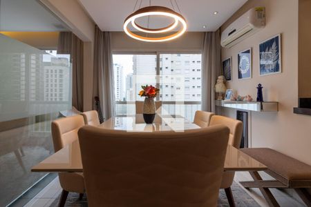 Sala de Jantar de apartamento à venda com 1 quarto, 58m² em Indianópolis, São Paulo