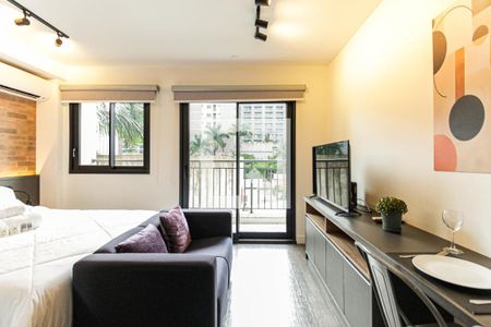 Studio de apartamento para alugar com 1 quarto, 25m² em Indianópolis, São Paulo