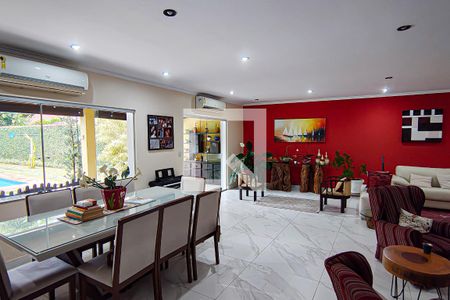 sala de casa de condomínio à venda com 6 quartos, 520m² em Anil, Rio de Janeiro