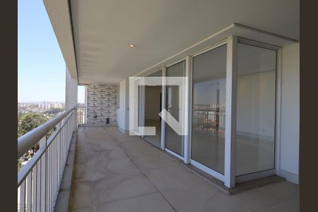 Varanda da Sala de apartamento para alugar com 3 quartos, 121m² em Jardim Monte Kemel, São Paulo