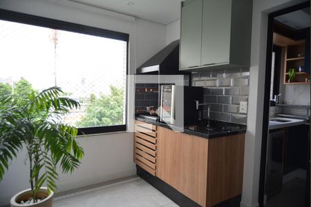 Varanda gourmet de apartamento à venda com 3 quartos, 93m² em Campestre, Santo André