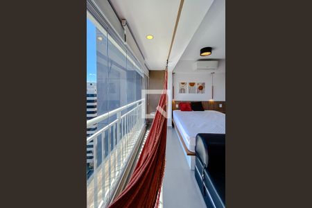 Varanda do Studio de kitnet/studio para alugar com 1 quarto, 27m² em Liberdade, São Paulo