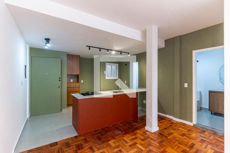 Sala de apartamento para alugar com 1 quarto, 65m² em República, São Paulo