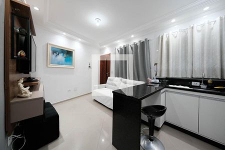 Sala/Cozinha de casa de condomínio à venda com 1 quarto, 38m² em Jardim Brasilia, São Paulo