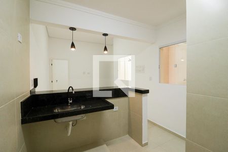 Sala/Cozinha de casa para alugar com 1 quarto, 42m² em Vila Espanhola, São Paulo