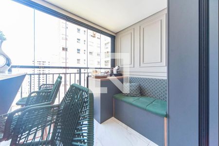 Varanda Gourmet de apartamento à venda com 3 quartos, 81m² em Campestre, Santo André