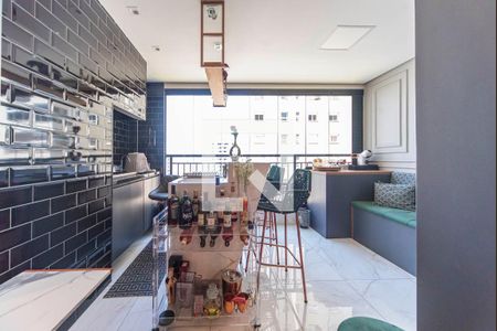 Varanda Gourmet de apartamento à venda com 3 quartos, 81m² em Campestre, Santo André