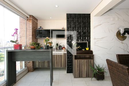Varanda gourmet de apartamento à venda com 4 quartos, 157m² em Cidade Mãe do Céu, São Paulo