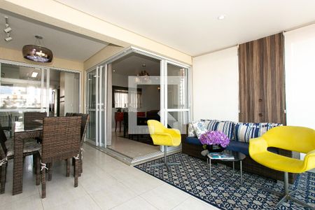 Varanda gourmet de apartamento à venda com 4 quartos, 157m² em Cidade Mãe do Céu, São Paulo