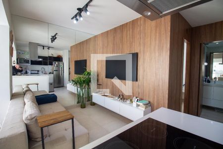Sala de apartamento para alugar com 1 quarto, 48m² em Campo Belo, São Paulo