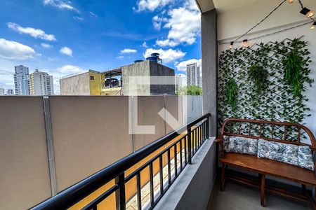 Varanda  de kitnet/studio para alugar com 1 quarto, 27m² em Belenzinho, São Paulo