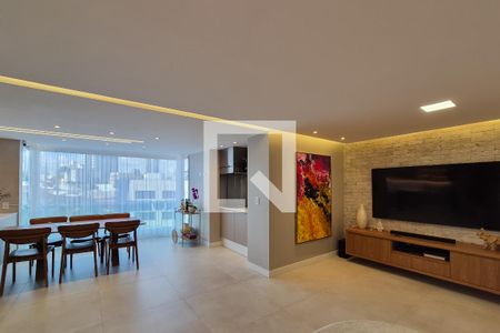 Sala de apartamento à venda com 3 quartos, 134m² em Jardim do Mar, São Bernardo do Campo