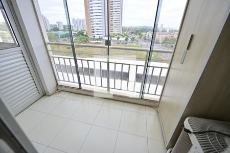 Varanda da Sala de apartamento para alugar com 2 quartos, 57m² em Parque Amazonia, Goiânia