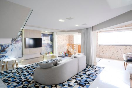 Sala de apartamento à venda com 3 quartos, 180m² em Vila Mussoline, São Bernardo do Campo