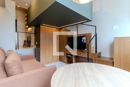 Sala de apartamento à venda com 1 quarto, 28m² em Higienópolis, São Paulo