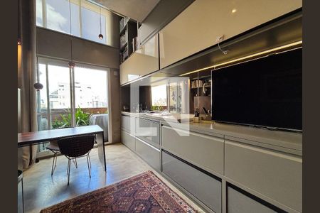 Sala/Cozinha de apartamento à venda com 1 quarto, 45m² em Vila Olímpia, São Paulo