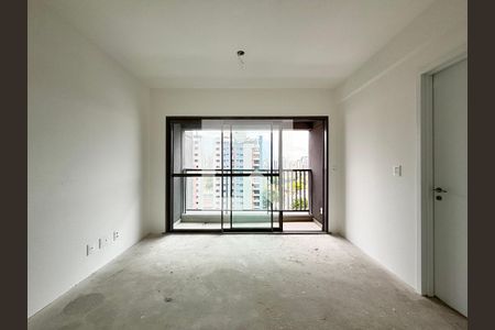 Sala/Cozinha de apartamento à venda com 1 quarto, 34m² em Indianópolis, São Paulo