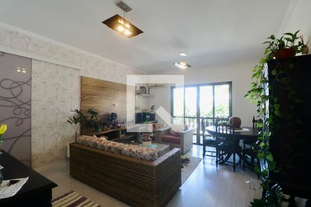 Sala de apartamento para alugar com 4 quartos, 110m² em Balneario Cidade Atlantica, Guarujá