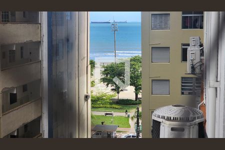 Vista da Sala de apartamento para alugar com 1 quarto, 72m² em Boqueirão, Santos