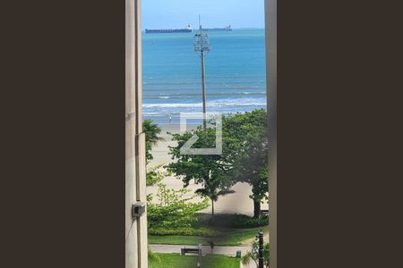 Vista da Sala de apartamento para alugar com 1 quarto, 72m² em Boqueirão, Santos