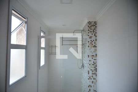 Banheiro da Suíte de apartamento à venda com 3 quartos, 100m² em Vila Assunção, Santo André