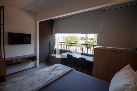 Sala / Quarto - Studio de kitnet/studio para alugar com 1 quarto, 22m² em Jardim das Acacias, São Paulo