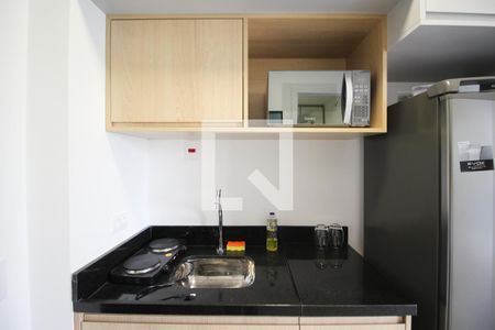 Cozinha de kitnet/studio para alugar com 1 quarto, 18m² em Santo Amaro, São Paulo